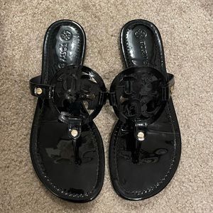 EUC Tory Burch Miller Patent Sandals SIZE 9